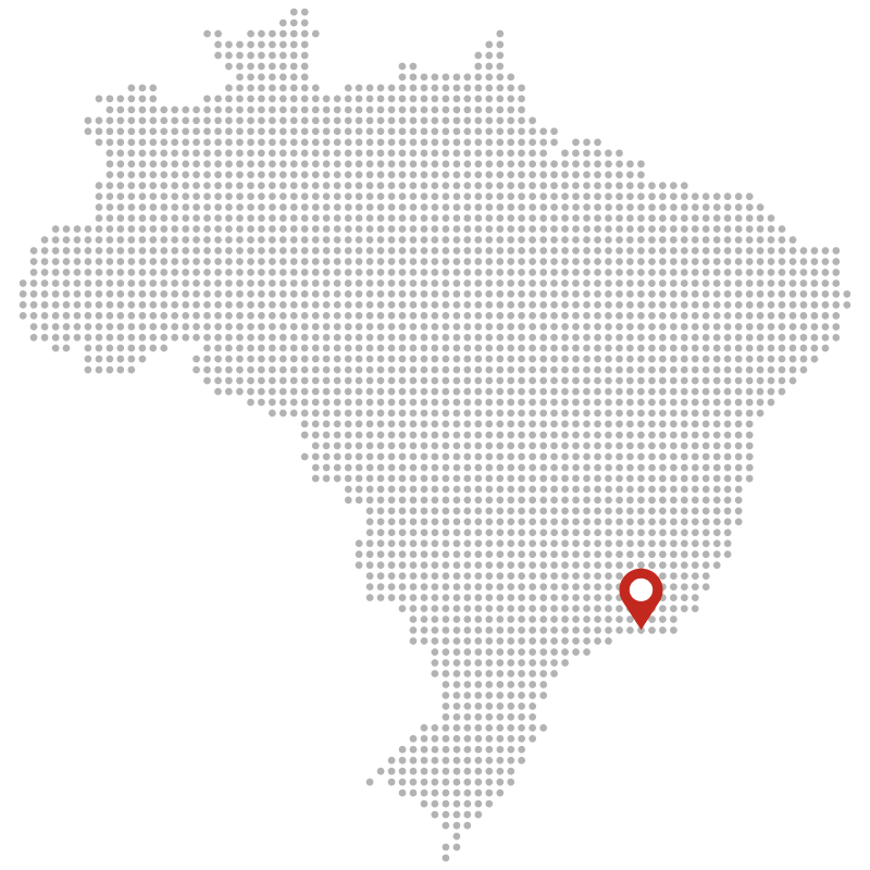 Mapa do Brasil com unidade