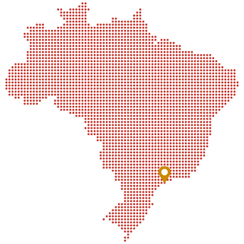 Mapa do Brazil com unidades